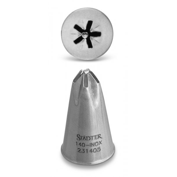 Tylle blomst med center lille 8mm