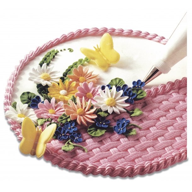 Dekorationsst 6 tyller, sprjtepose og adaptor